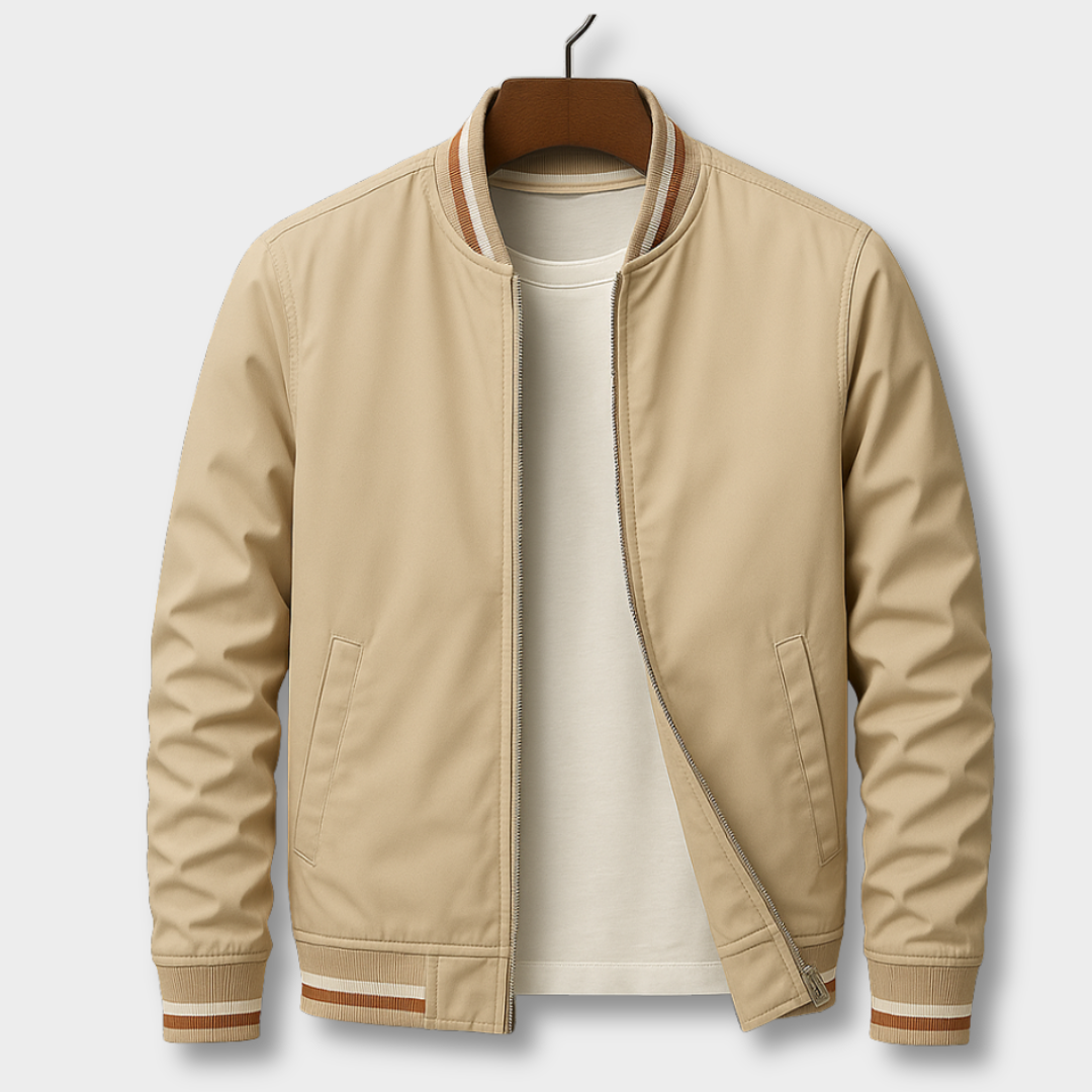 Arden™ | Elegant Stribet Bomberjakke
