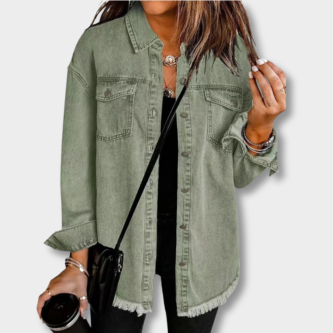KATJA™ | Klassisk Denimjakke