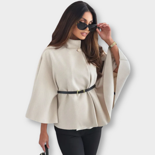 Aurelia™ | Chic Kappefrakke med Bælte