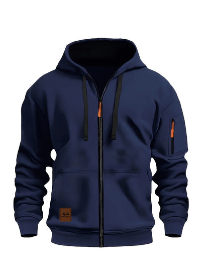 Axton™ | Klassisk Hættetrøje med Lynlås