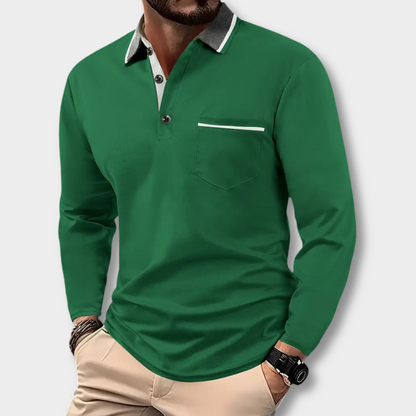 Enzo™ | Langærmet Polo Skjorte