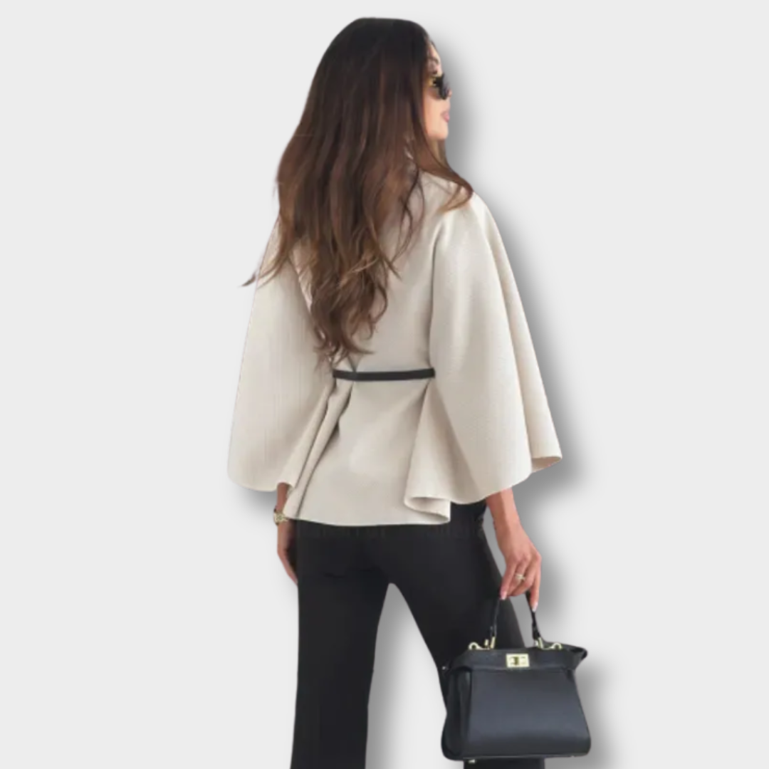 Aurelia™ | Chic Kappefrakke med Bælte