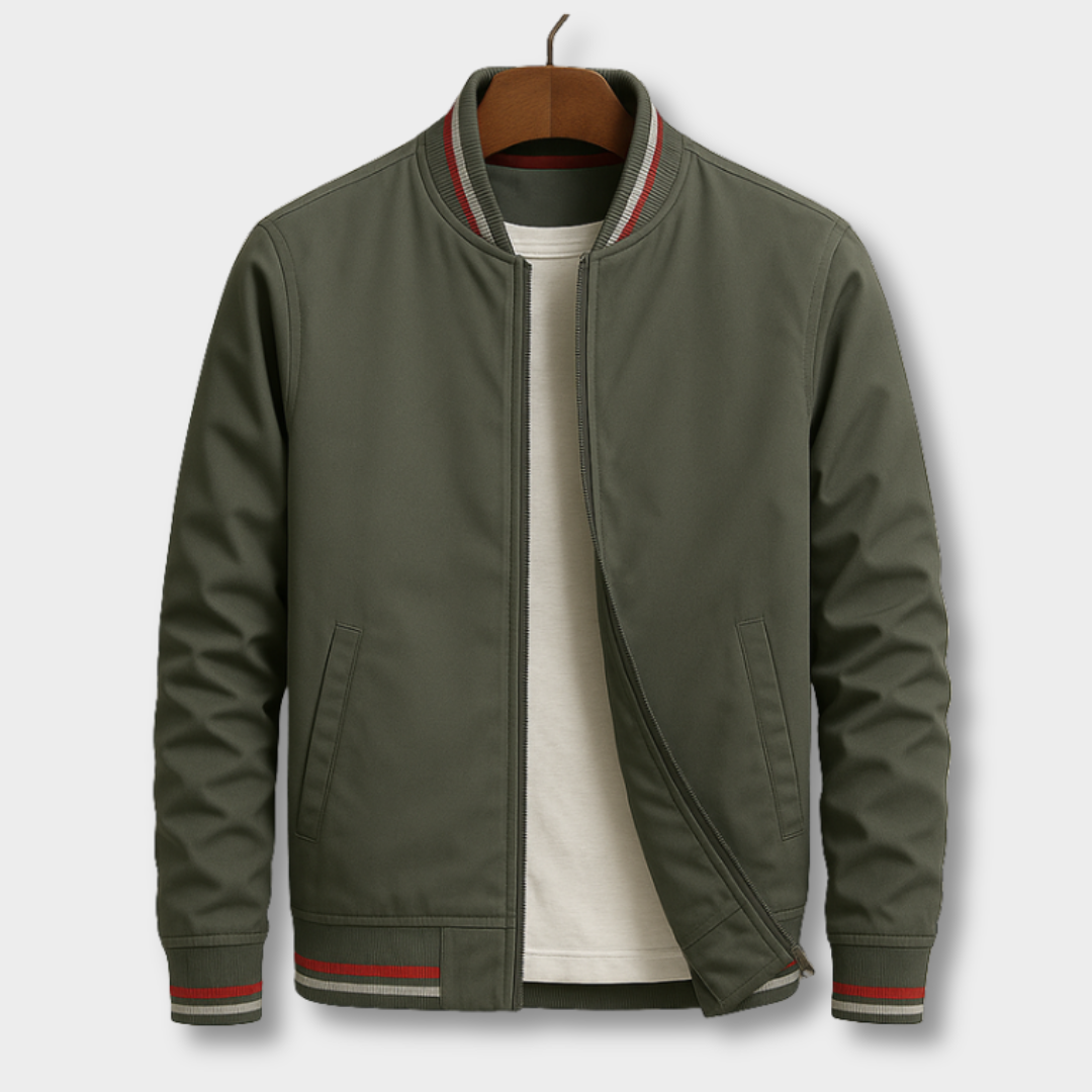 Arden™ | Elegant Stribet Bomberjakke