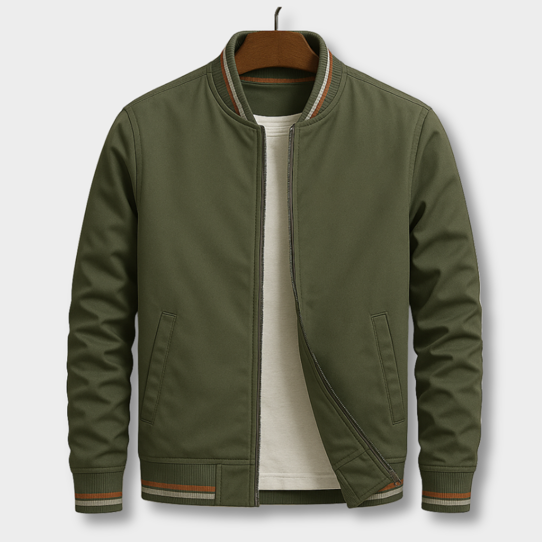 Arden™ | Elegant Stribet Bomberjakke
