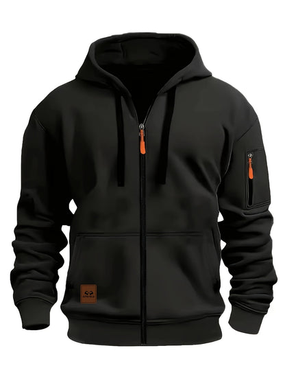 Axton™ | Klassisk Hættetrøje med Lynlås