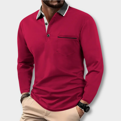 Enzo™ | Langærmet Polo Skjorte