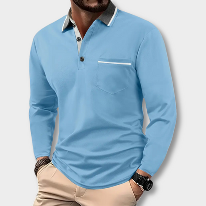 Enzo™ | Langærmet Polo Skjorte