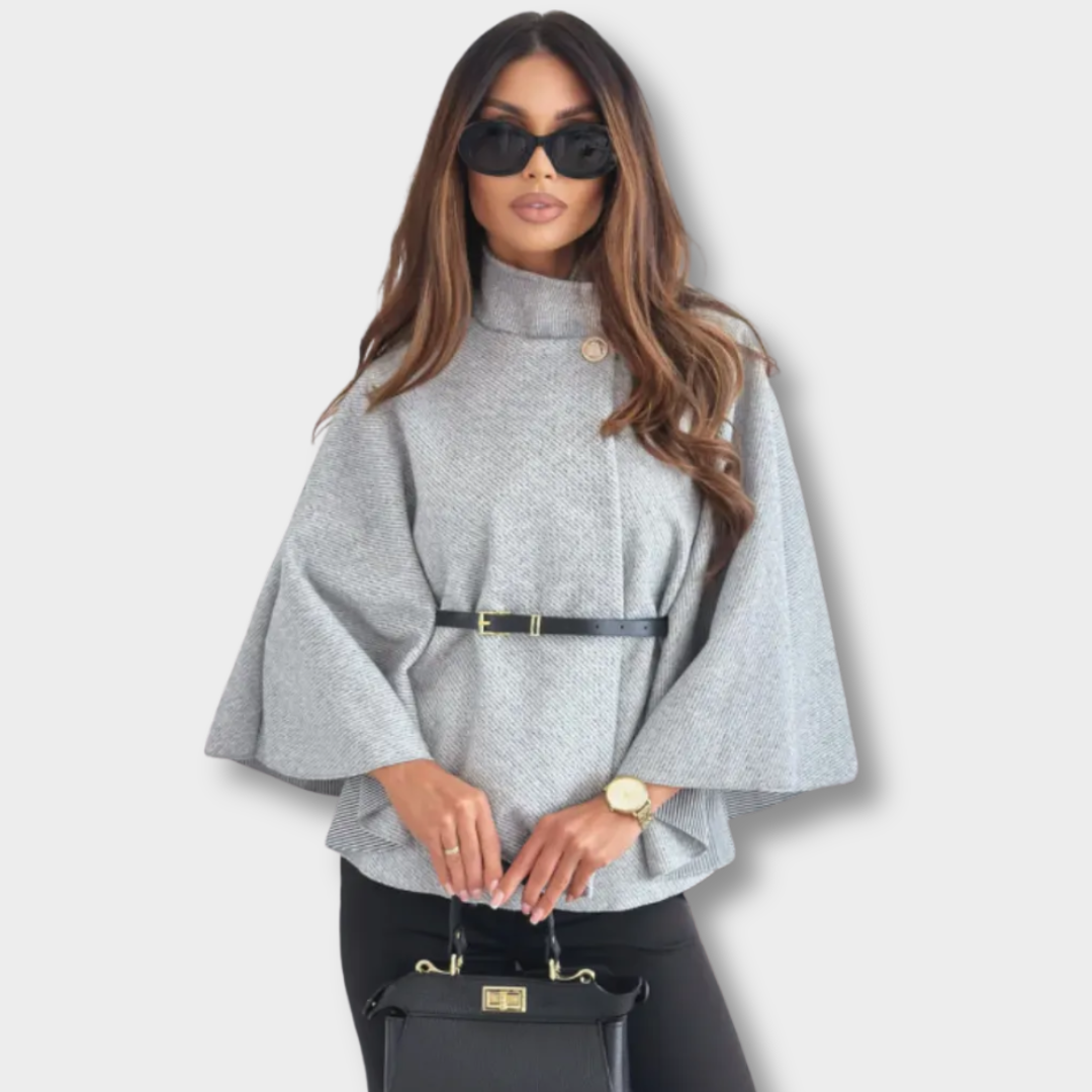 Aurelia™ | Chic Kappefrakke med Bælte