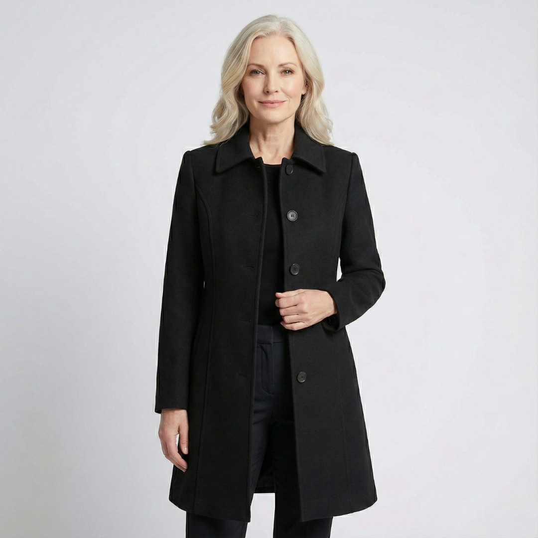 Josephine™ | Enkeltradet vinter-trenchcoat