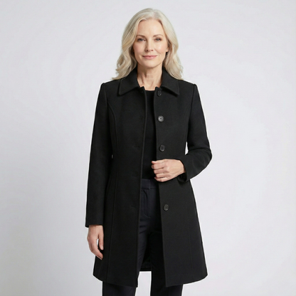 Josephine™ | Enkeltradet vinter-trenchcoat